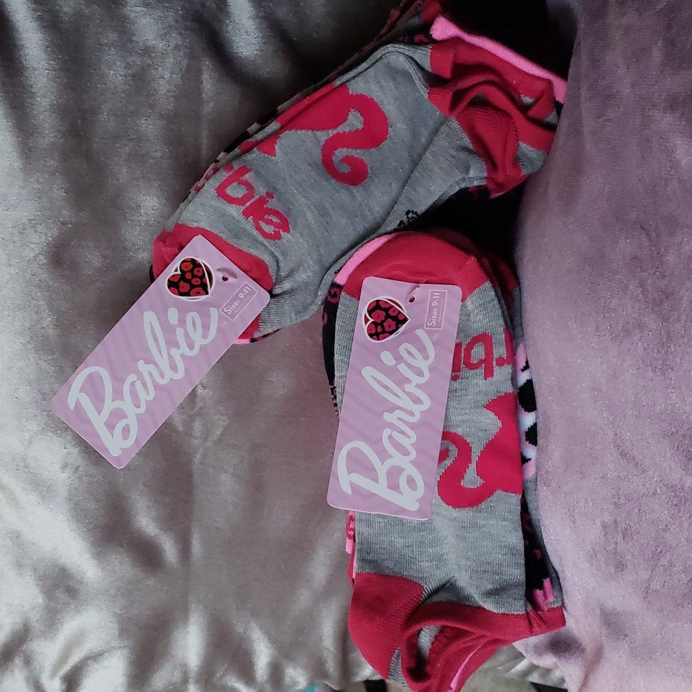 NWT BARBIE Socks 12 Pack Women's 9-11 Girls Youth 6-12 Ankle Cut AUTHENTIC - Picture 12 of 12